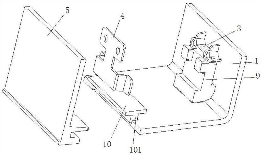 Foot pad anti-falling structure