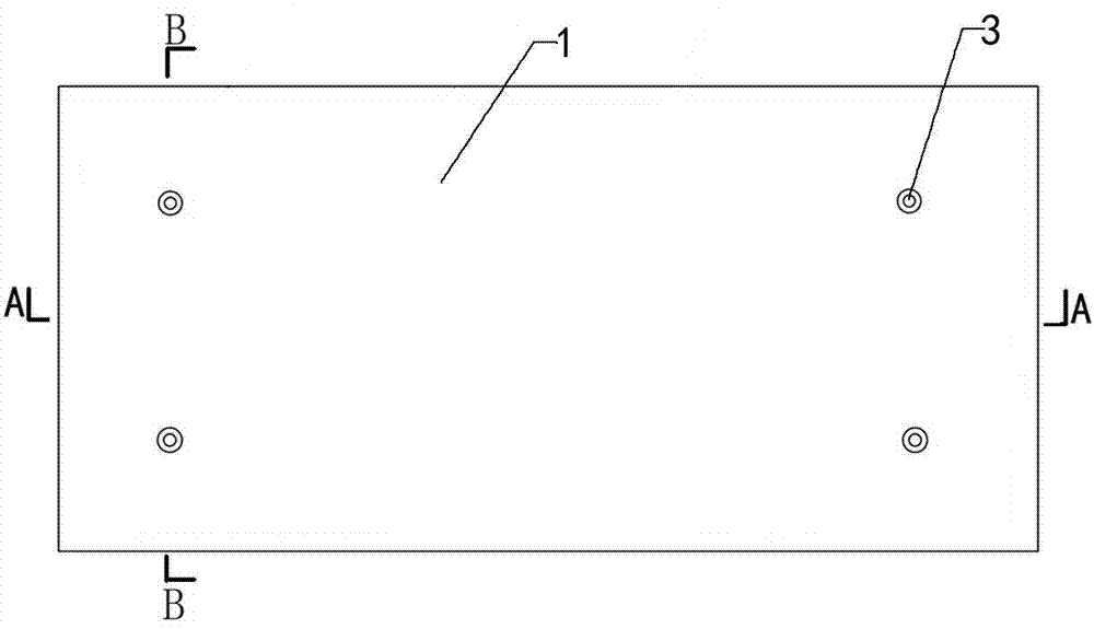 Fabricated type reactive powder concrete prefabricated pavement slab without reinforcing rib and manufacturing method thereof