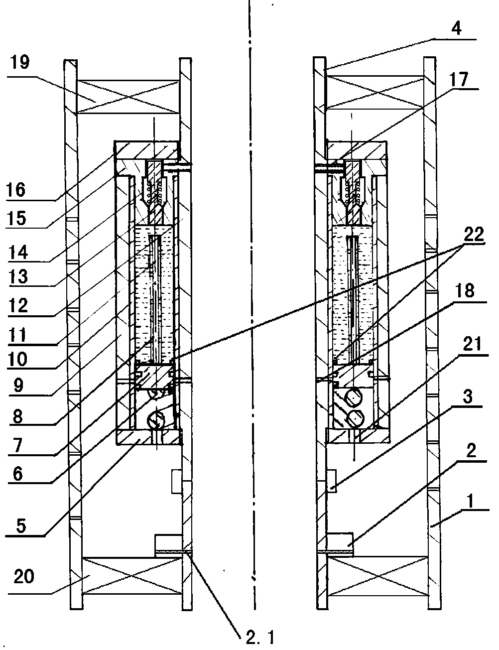 Water injection well bisalt anti-scaling descaling device