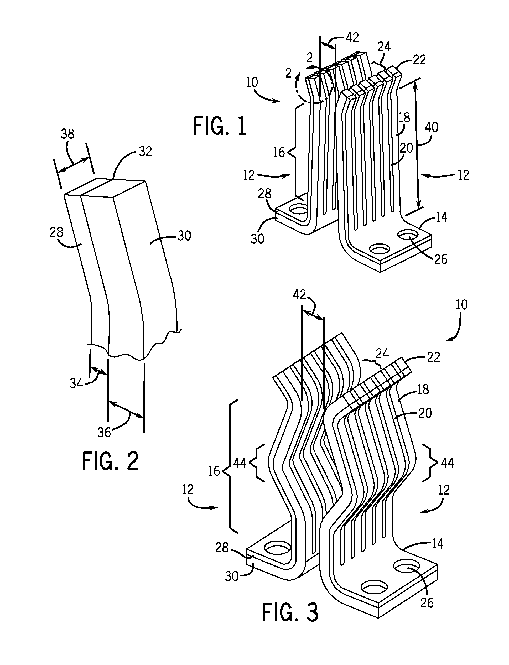 Electrical power stab system and method for making same