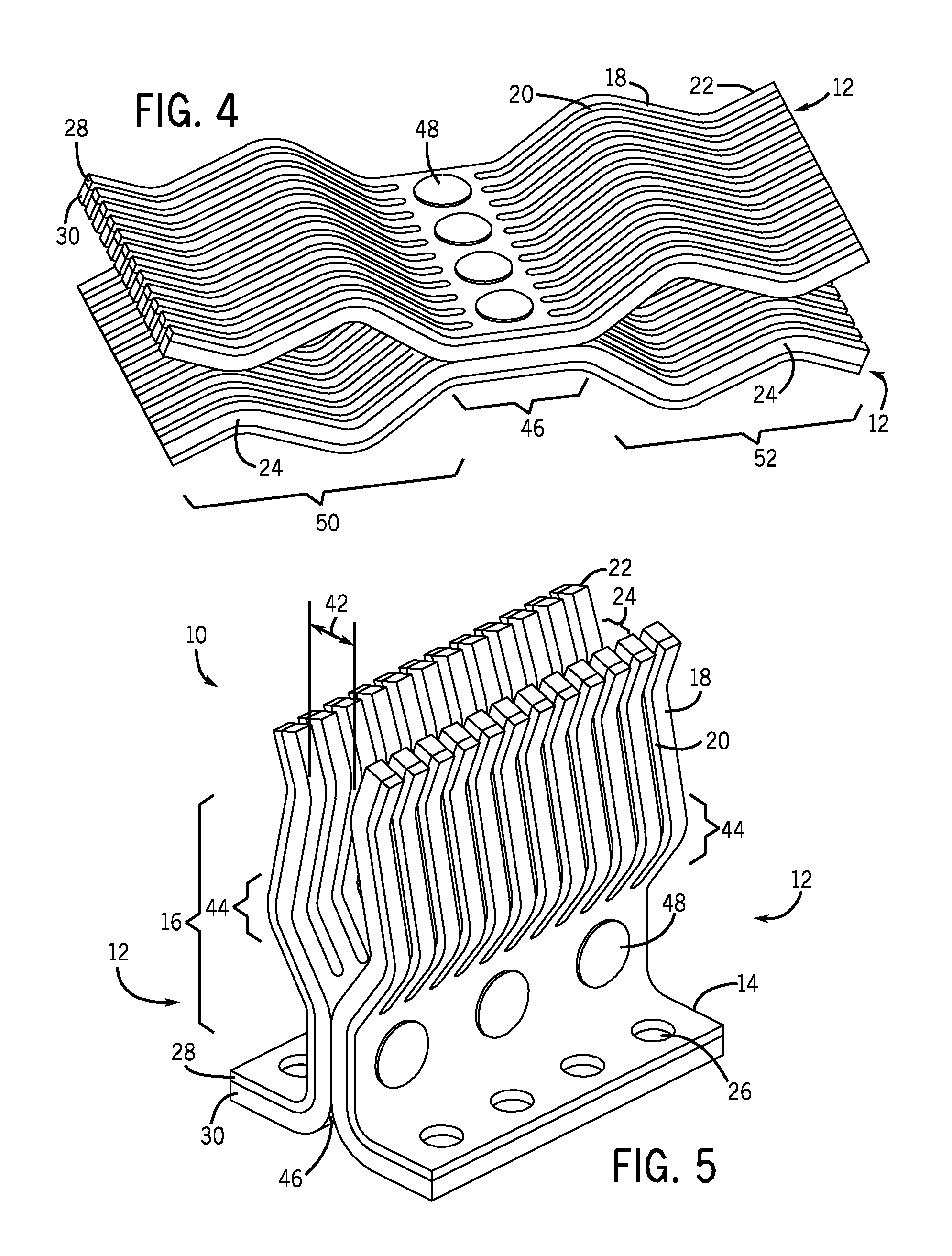 Electrical power stab system and method for making same