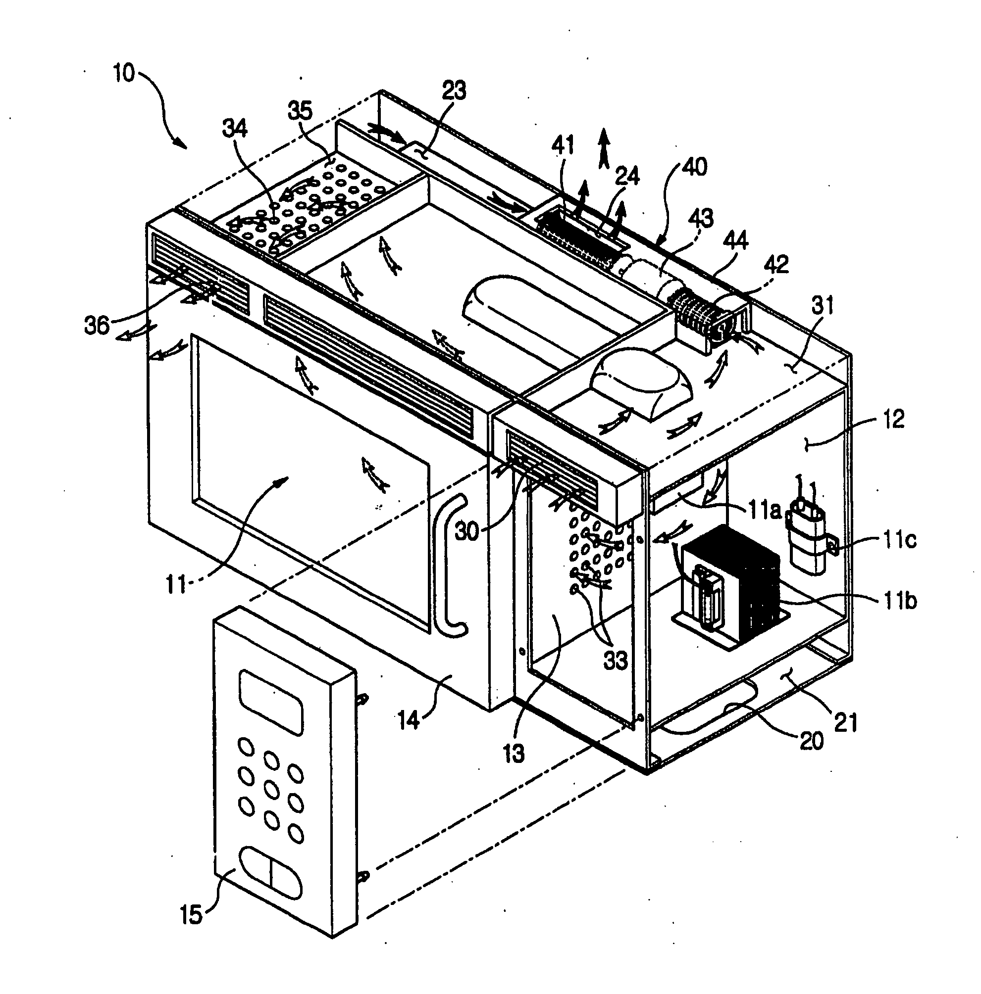 Mountable type microwave oven