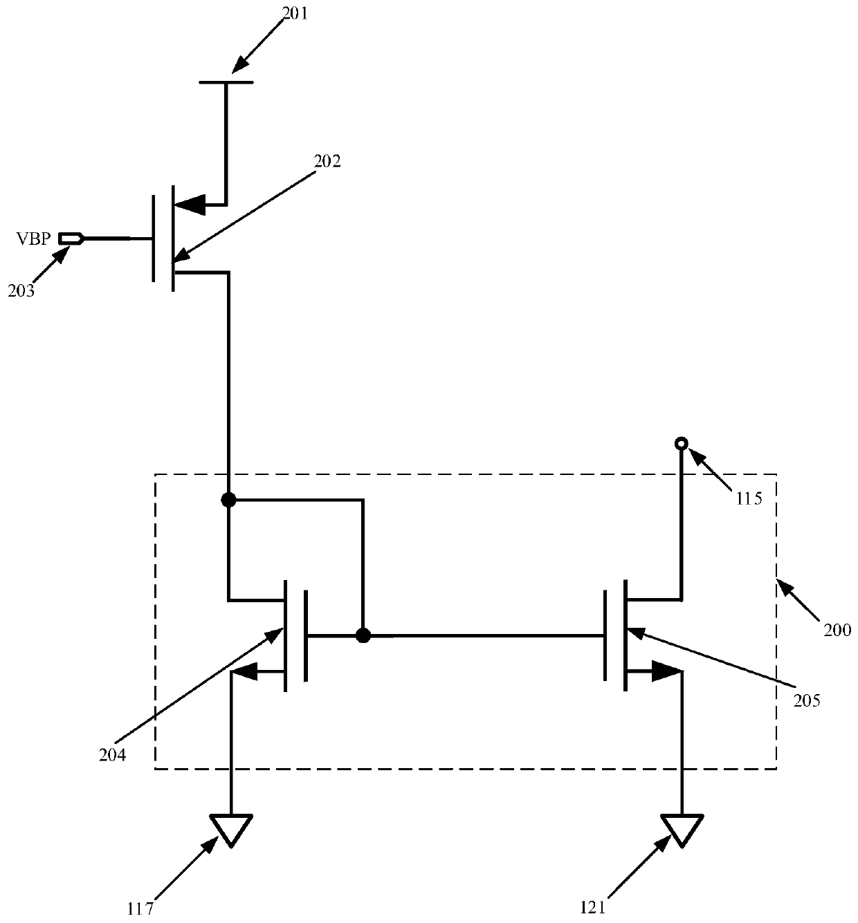 Active load circuit based on fingerprint sensor acquisition array output stage