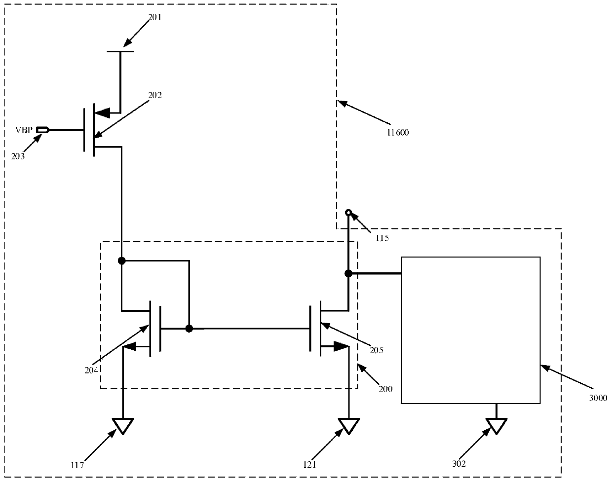 Active load circuit based on fingerprint sensor acquisition array output stage