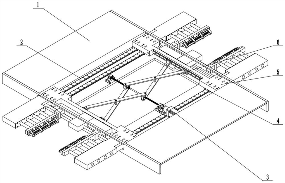 A clamping and lifting device for parking agv