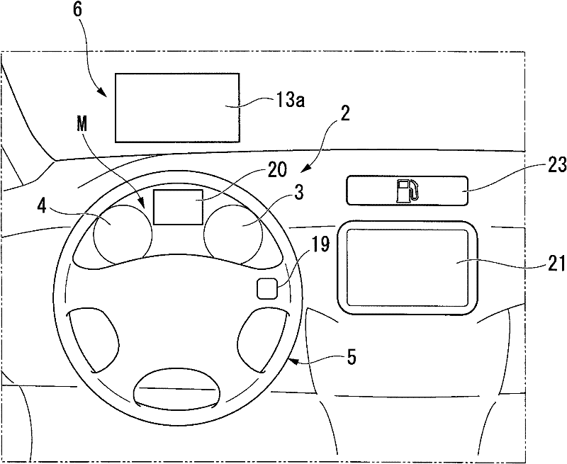 Display device for vehicle