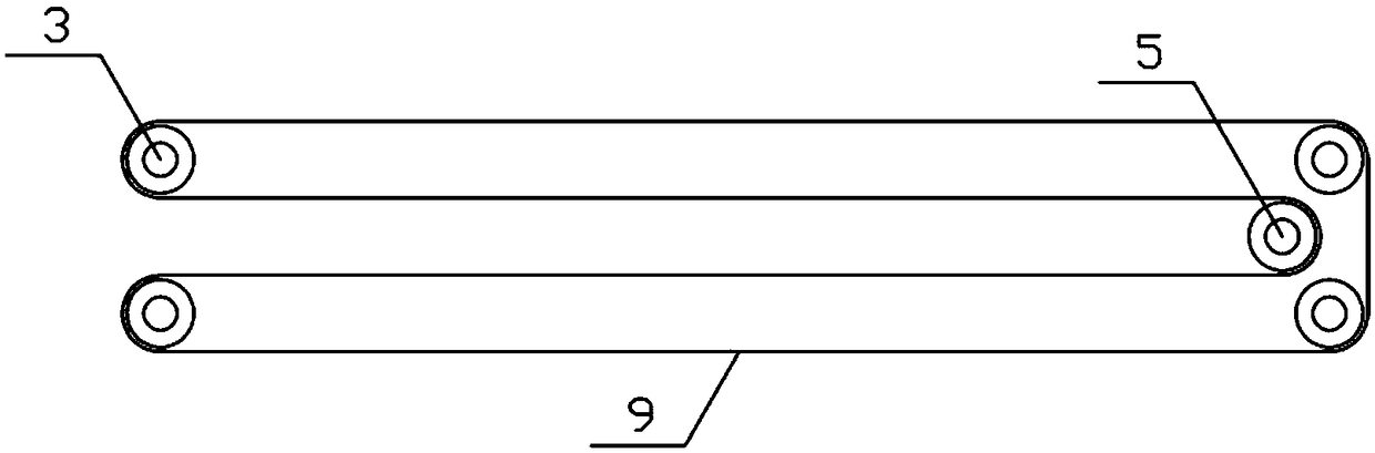 Working method of print cloth advertisement displaying mechanism