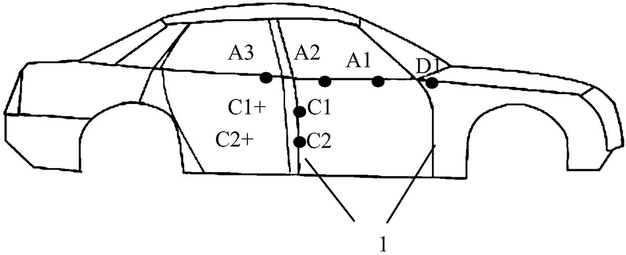 Visual guidance method applicable to automobile door automatic assembling process