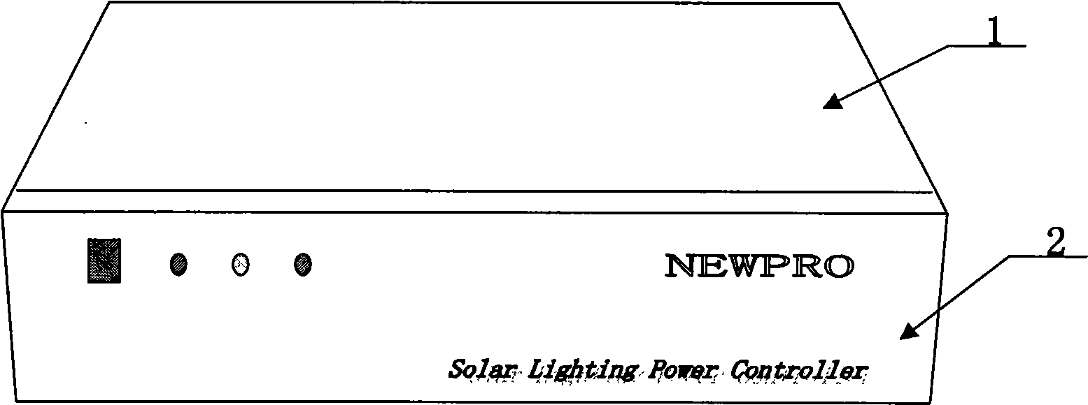 Solar energy illuminating control power supply
