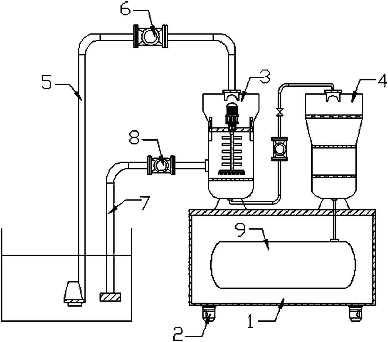 Water quality detection solid-liquid impurity separation device