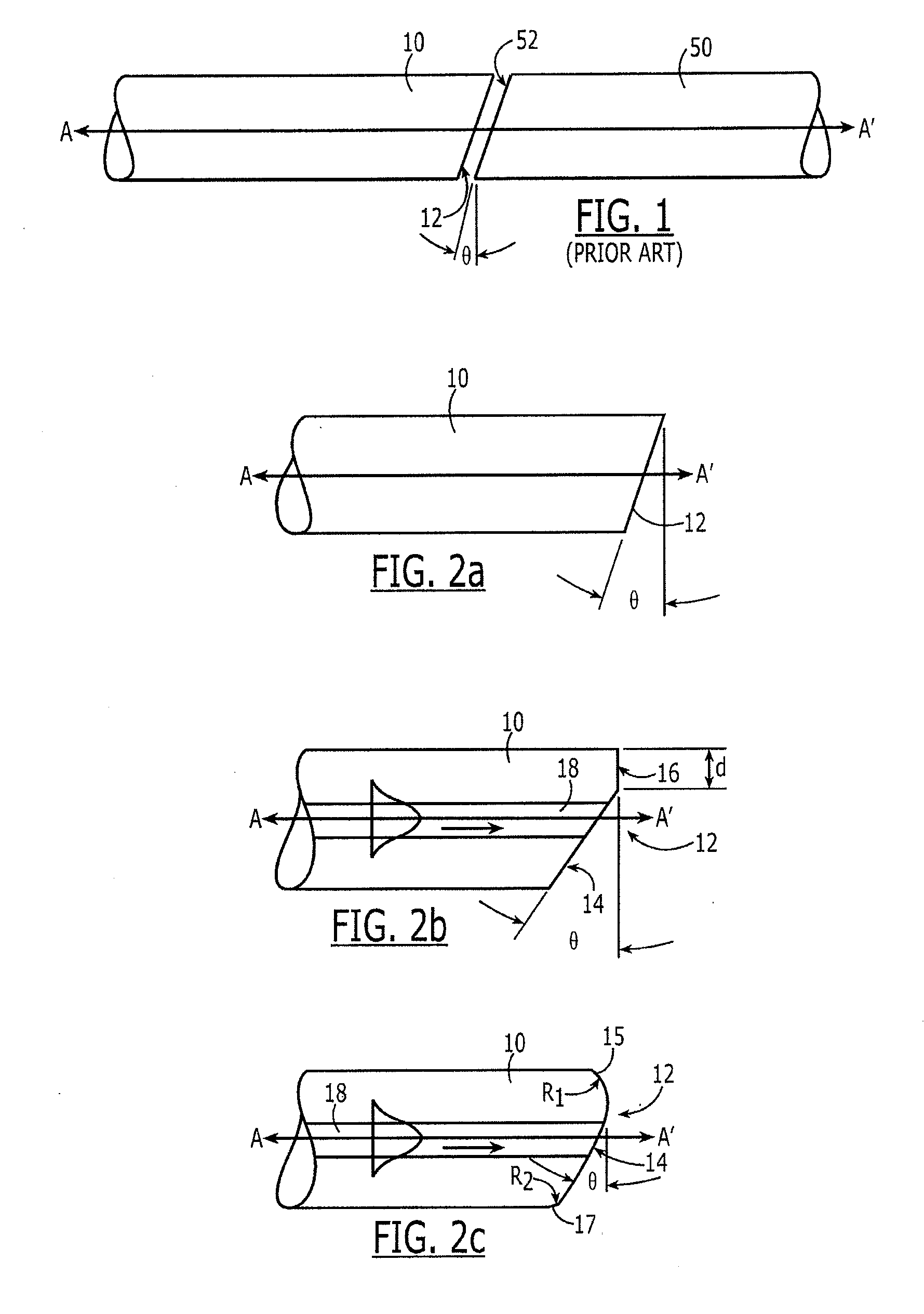 Mating of optical fibers having angled end faces
