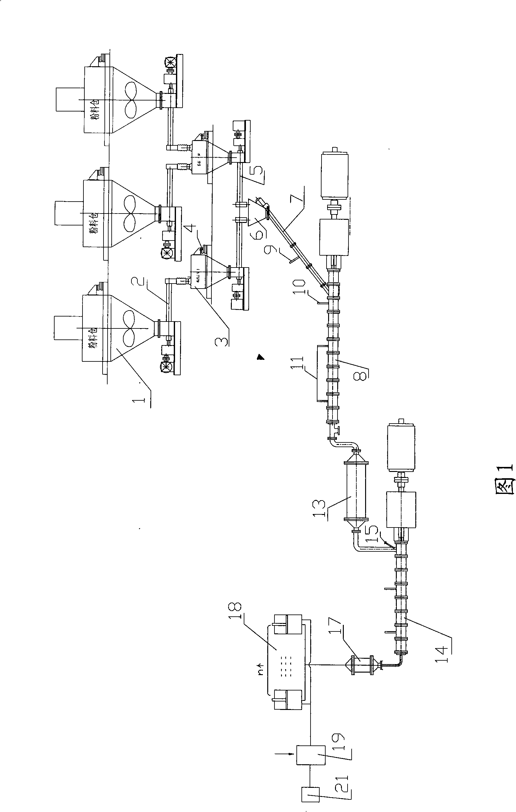 Production process for full-sealing automatic production line for fluid sealant for construction