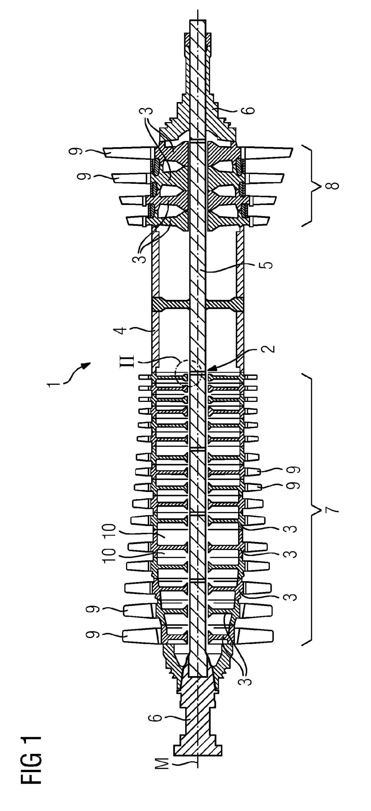 Rotor with a locking plate for securing an antirotation lock against unscrewing