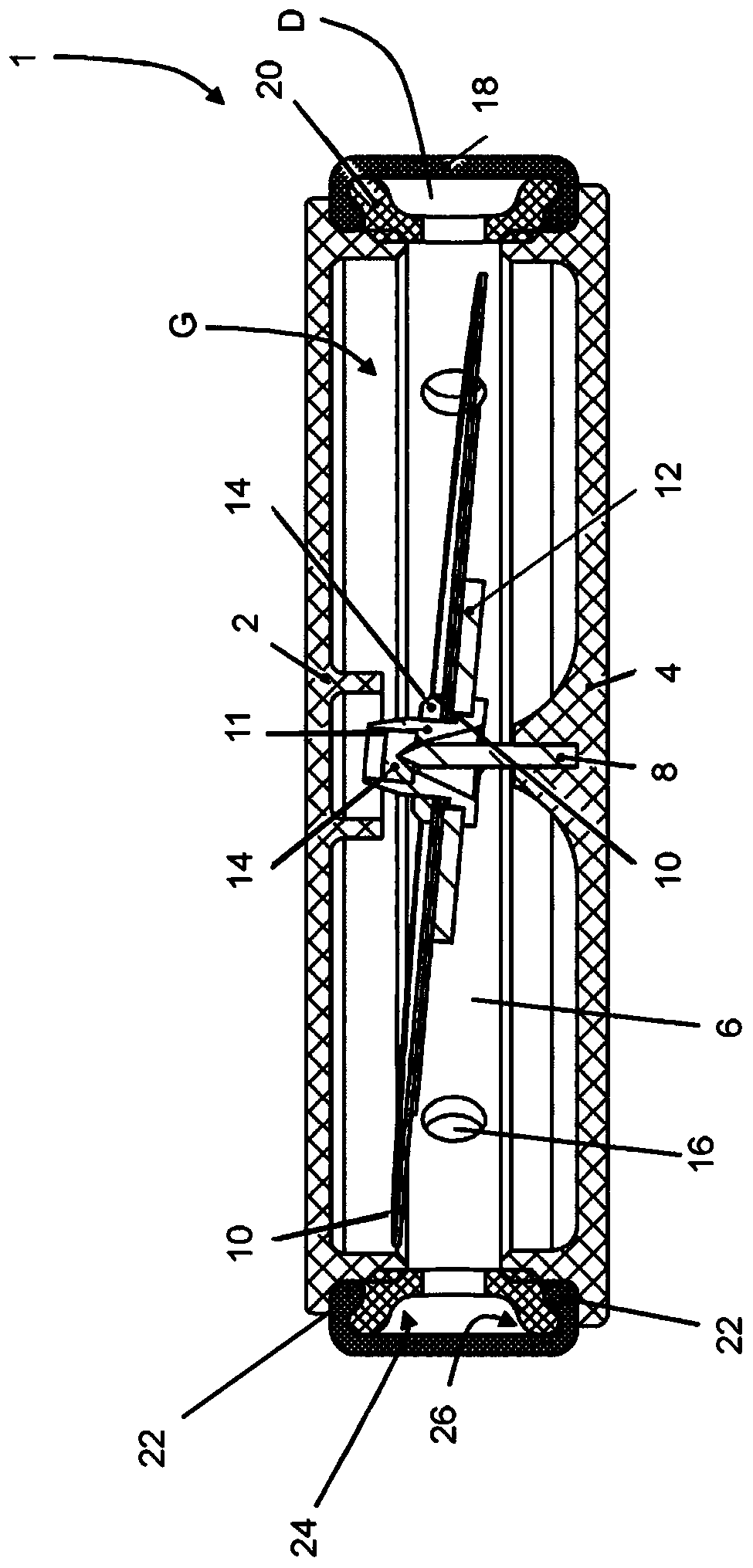 Capsule for a compass and use thereof