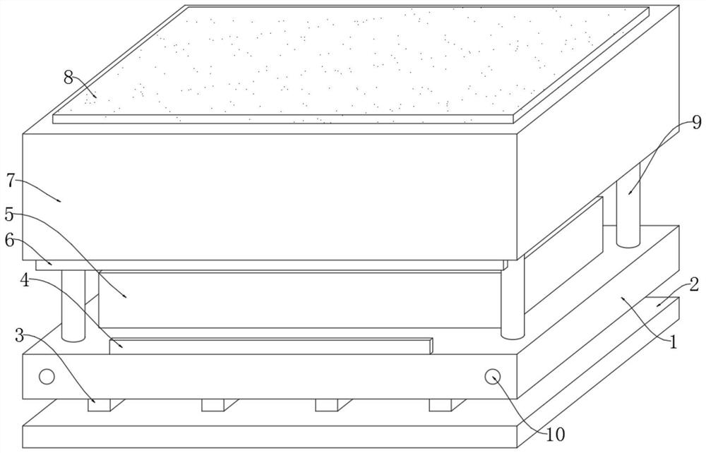 Steel goods shelf rod piece connecting part stamping device and using method thereof