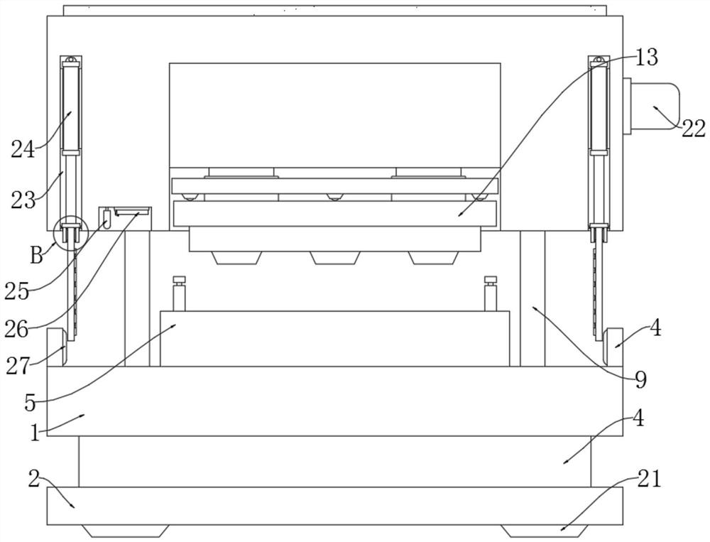 Steel goods shelf rod piece connecting part stamping device and using method thereof