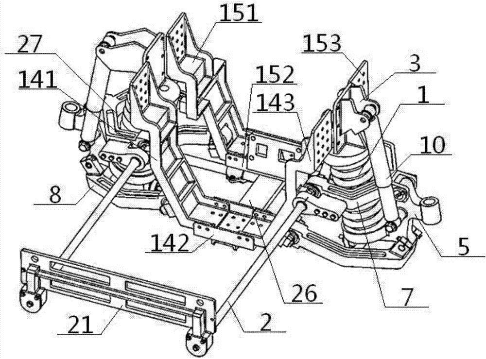 Independent suspension front axle assembly for commercial vehicle