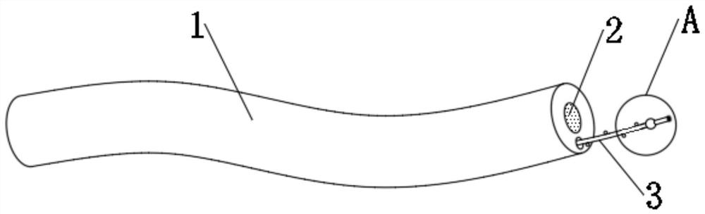 Self-hardening anti-breaking cable based on power grid power transmission