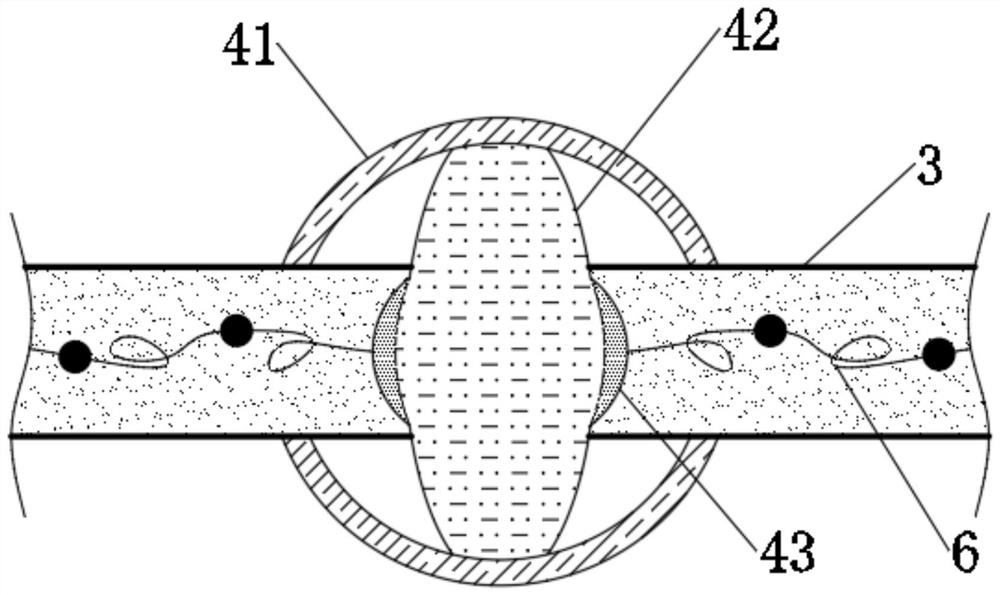 Self-hardening anti-breaking cable based on power grid power transmission