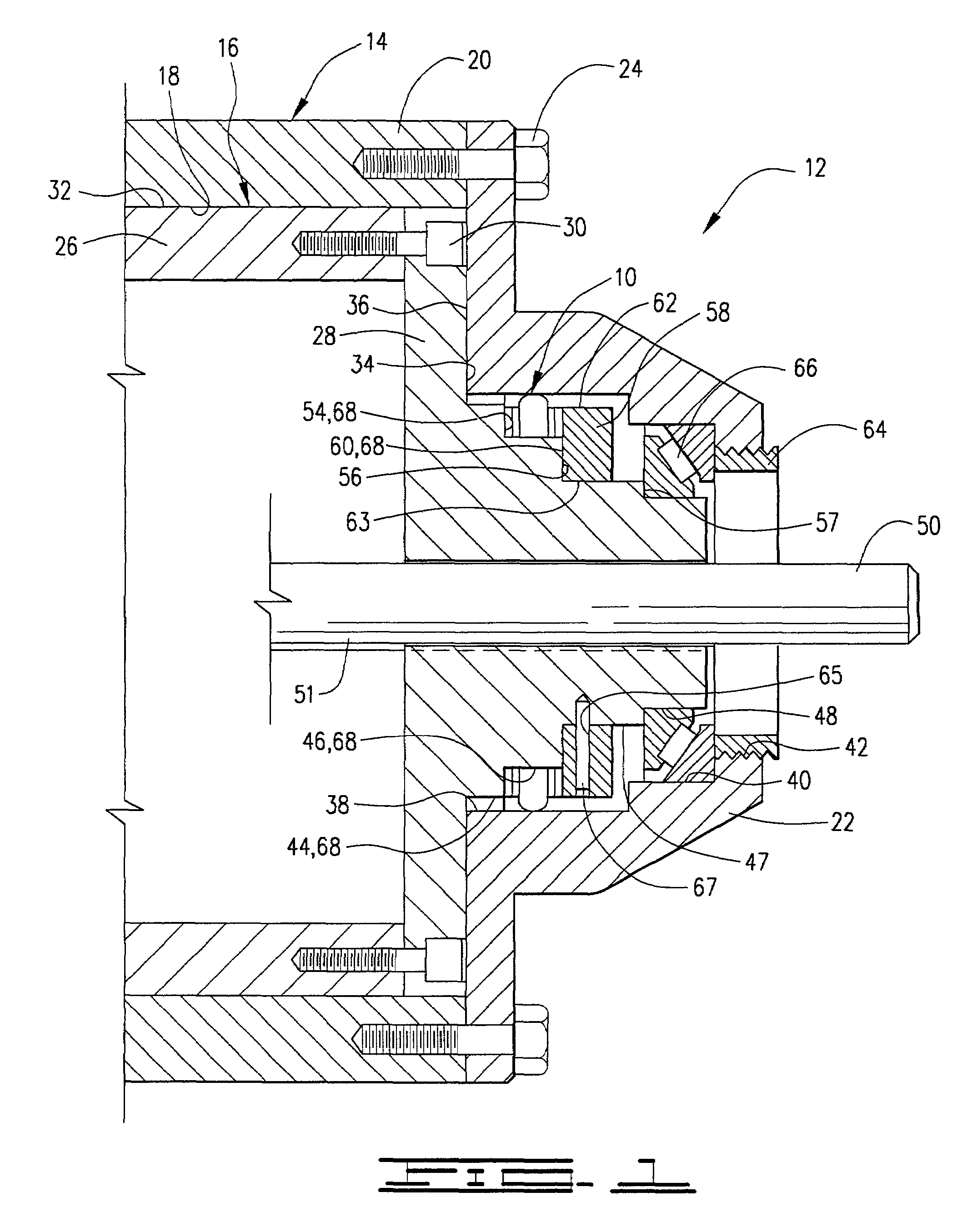 Seal and bearing assembly