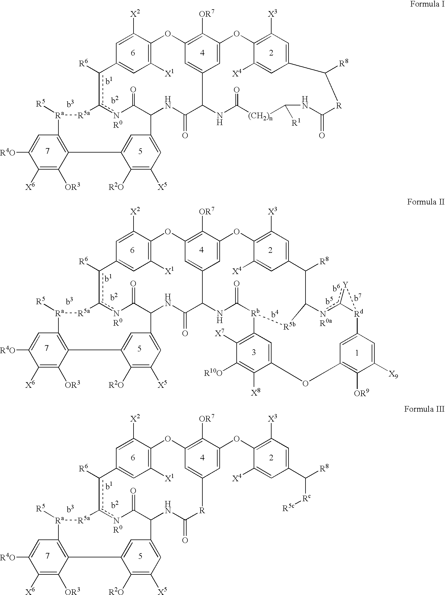 Glycopeptide antibiotic derivatives