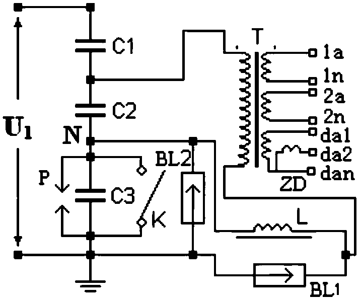 A Capacitive Voltage Transformer Used in Transient Overvoltage Monitoring System