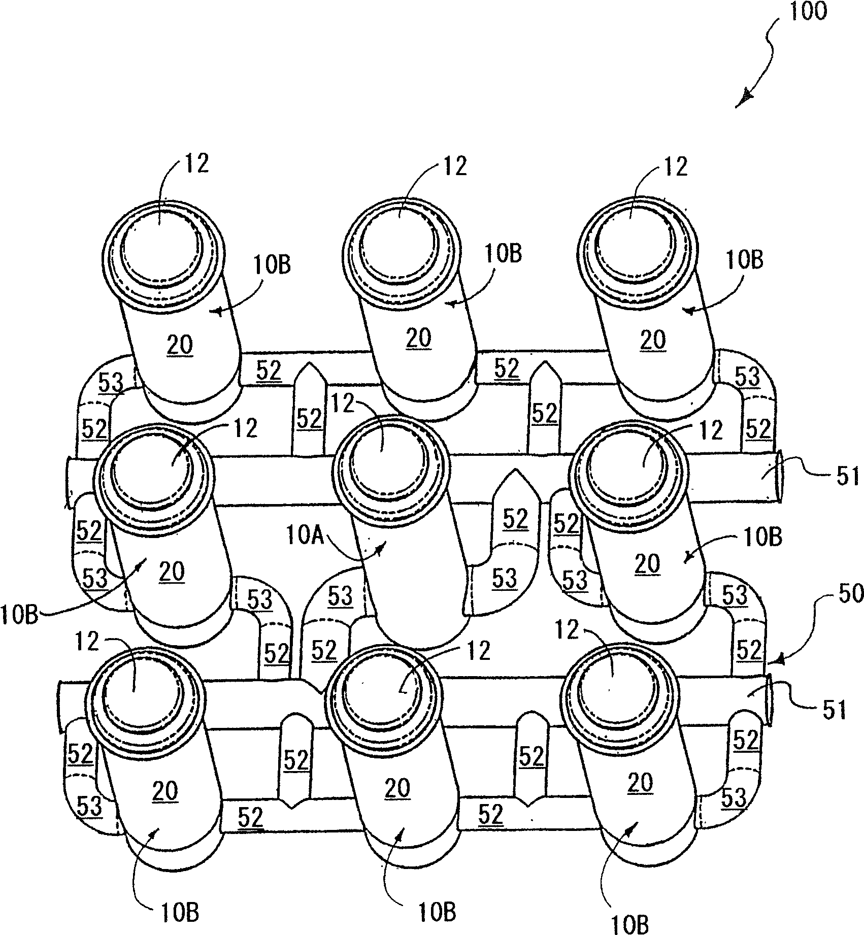 Manifold system for the ventilated storage of high level waste and a method of using the same to store high level waste in a below-grade environment