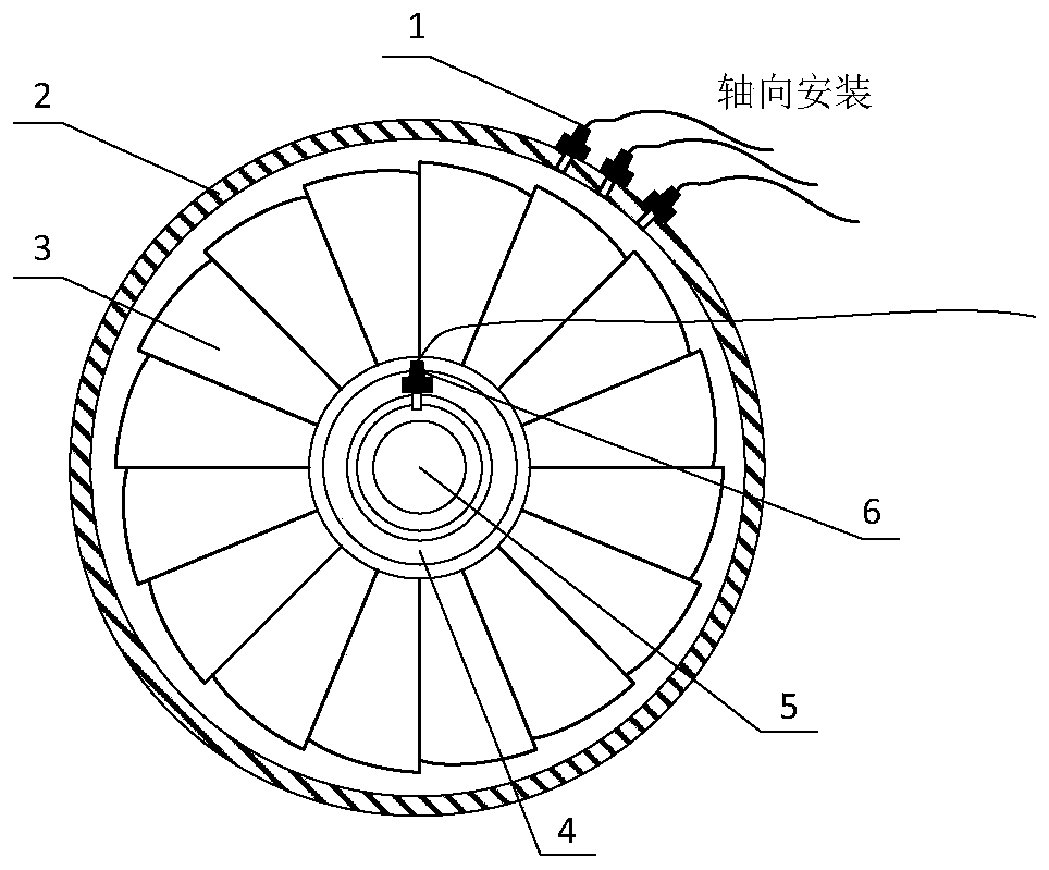 Rotating blade dynamic stress measuring method and system based on blade end timing