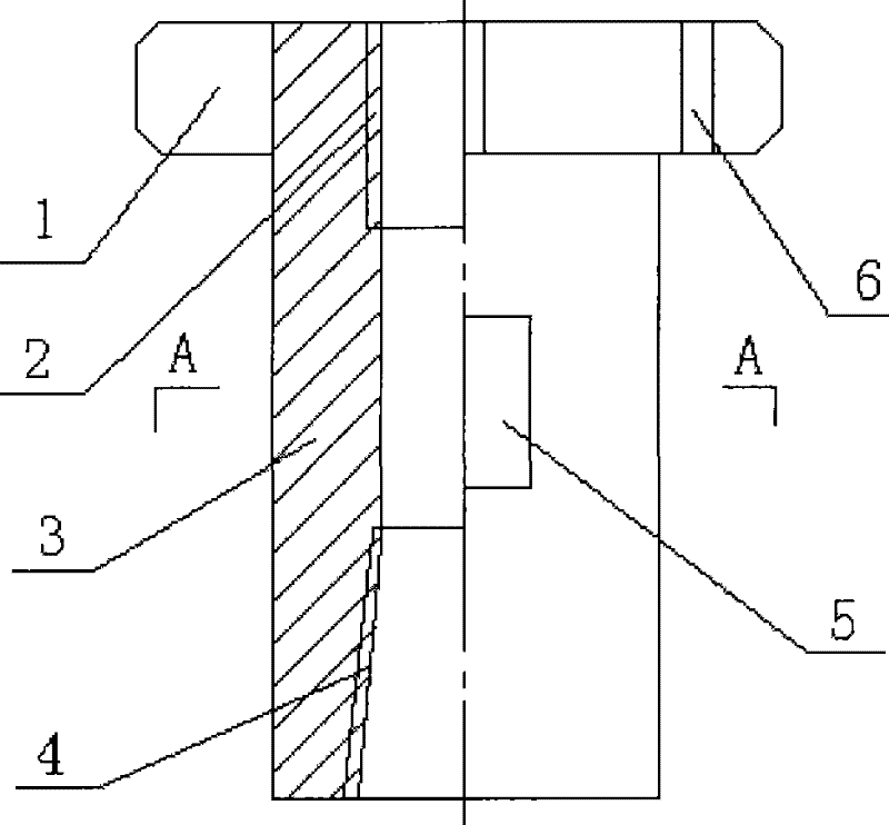 Operation method of pressure test with rod in oil well