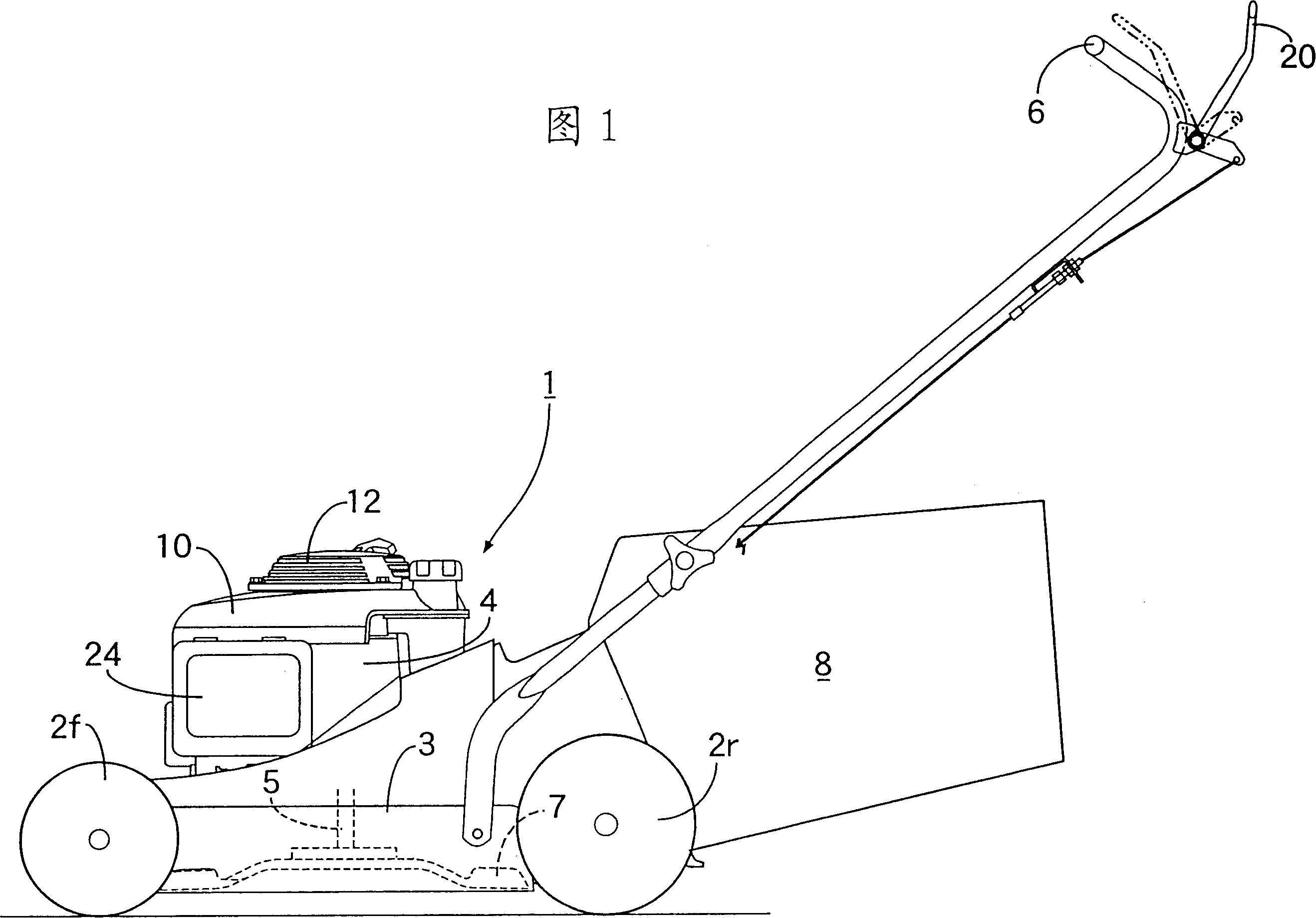 Control system for air throttle of carburetor