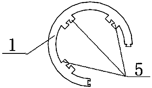 Circular hollow interlayer splicing column and construction method thereof
