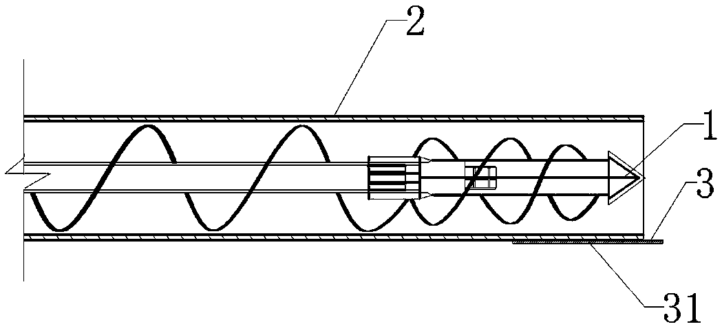 Drilling deviation correction method and deviation correction device based on casing follow-up