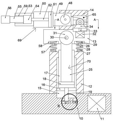 Mechanical device for rapidly painting wall surface