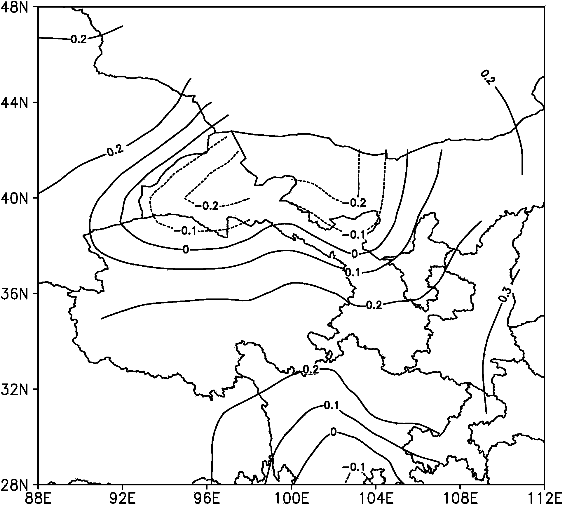 Annual global radiation spatial and temporal distribution characteristic analyzing method based on experience orthogonal decomposition