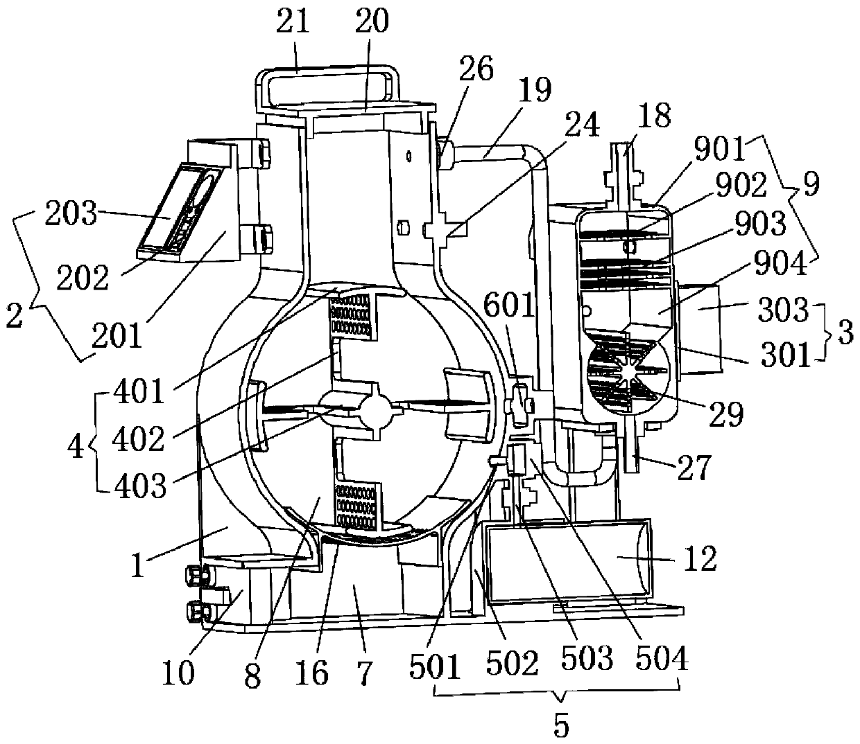 Waste mask centralized destroying device