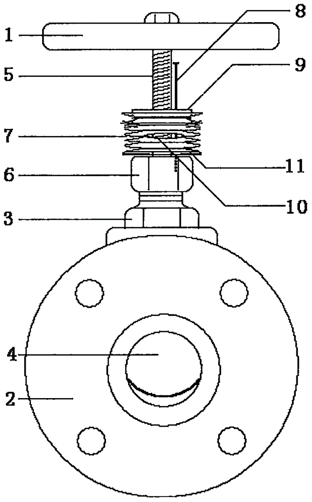 Gate valve with opening and closing state indication and leakage liquid shielding functions