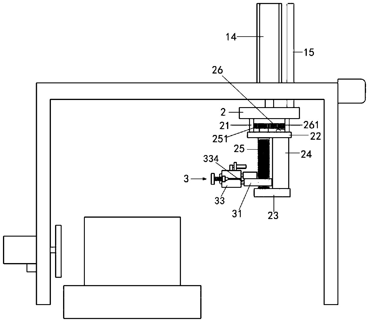 Movable lifting corrugated carton knock-on printing device