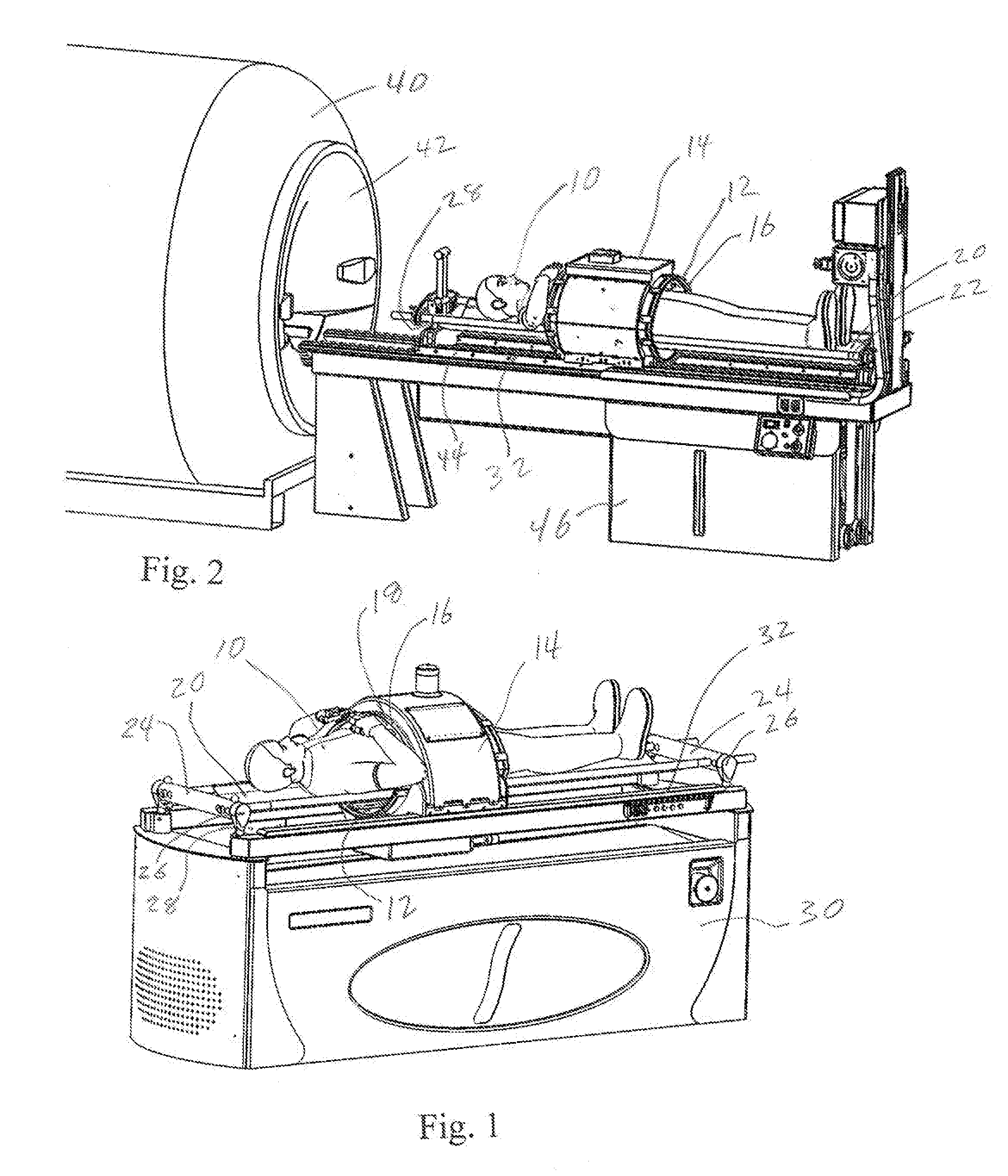 Hyperthermia Electromagnetic Energy Applicator Housing and Hyperthermia Patient Support System