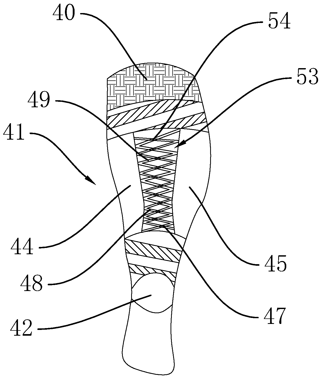 Production process of men's sports socks