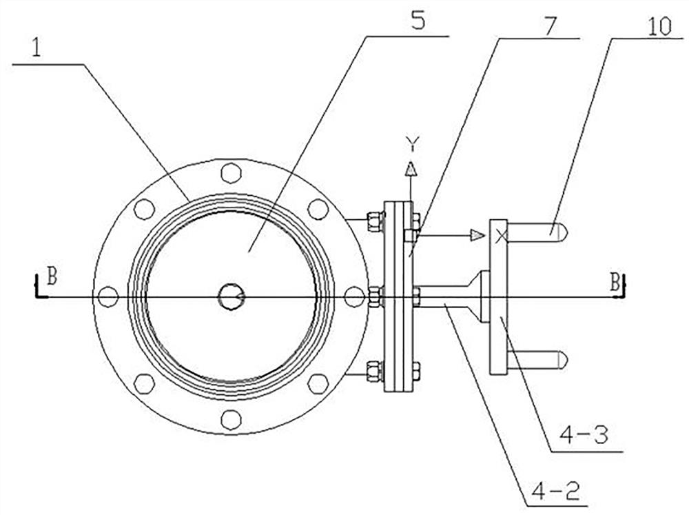 High-vacuum metal powder valve