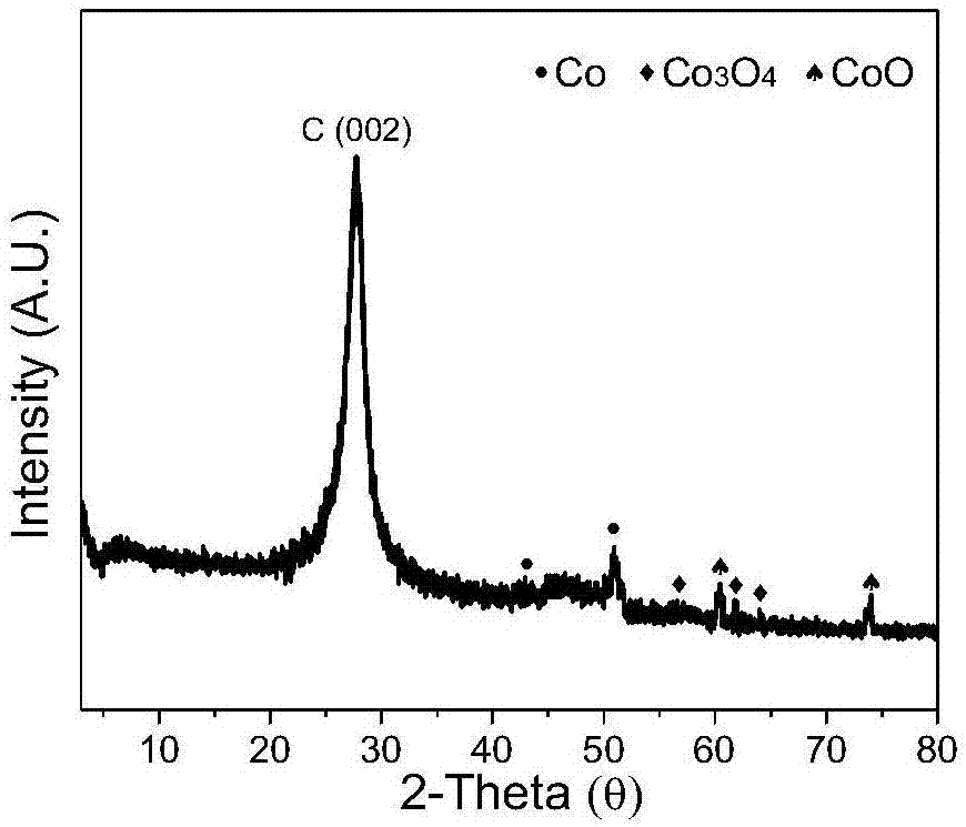 Cobalt-nitrogen-sulfur co-doped carbon aerogel di-functional oxygen catalyst and preparation method and application thereof