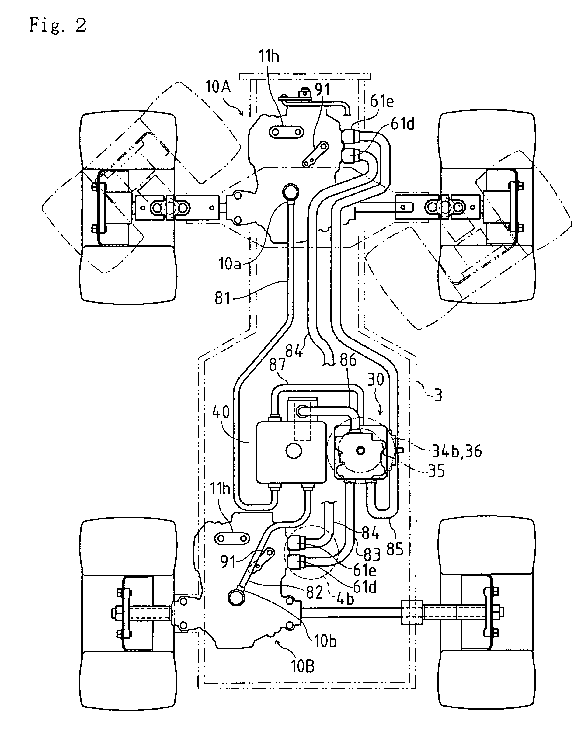 Hydraulic transaxle and vehicle comprising it