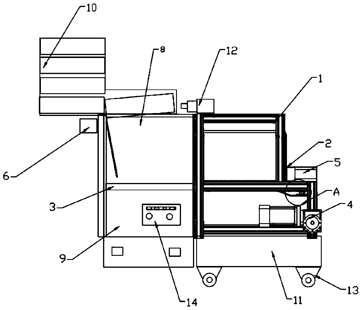 Nondestructive conveying device and working method thereof