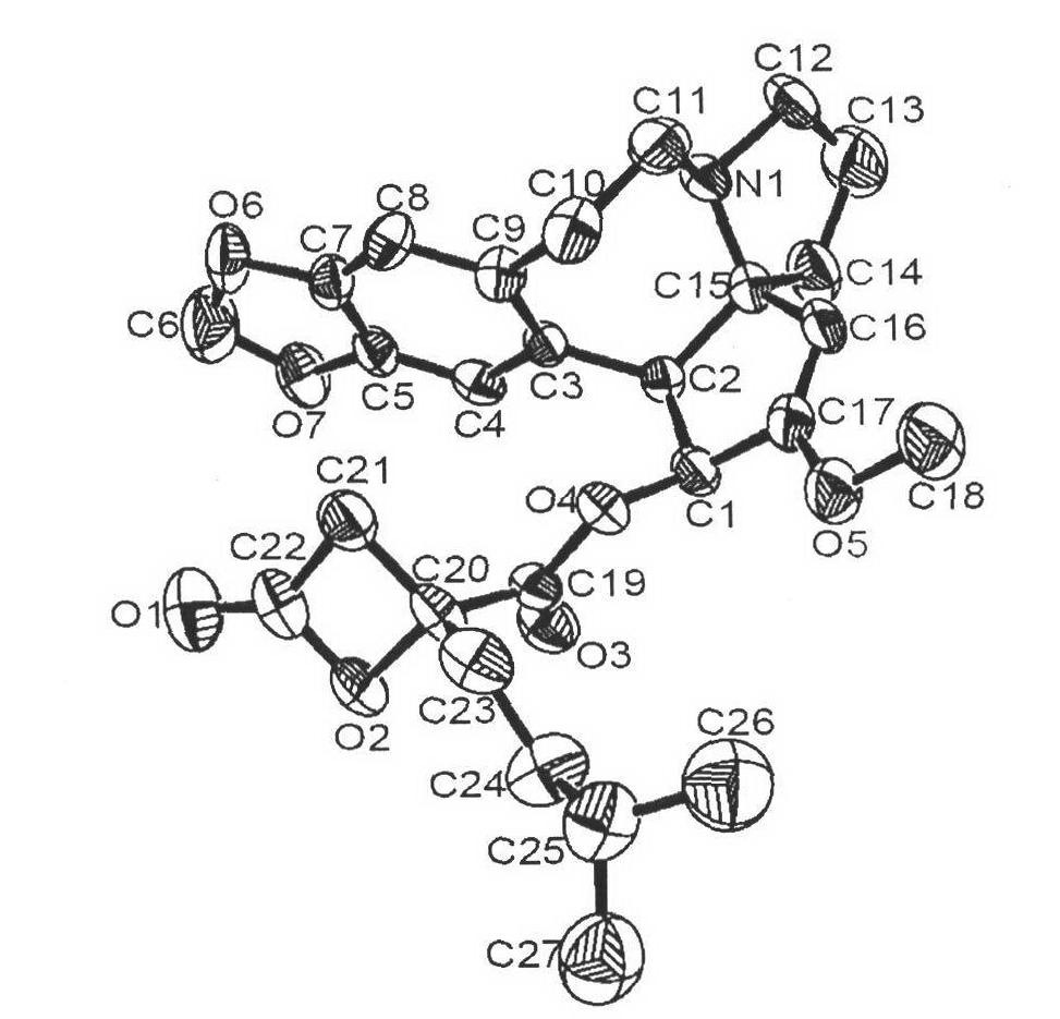 High-efficiency high-stereoselectivity semisynthesis method of harringtonine and allied alkaloids