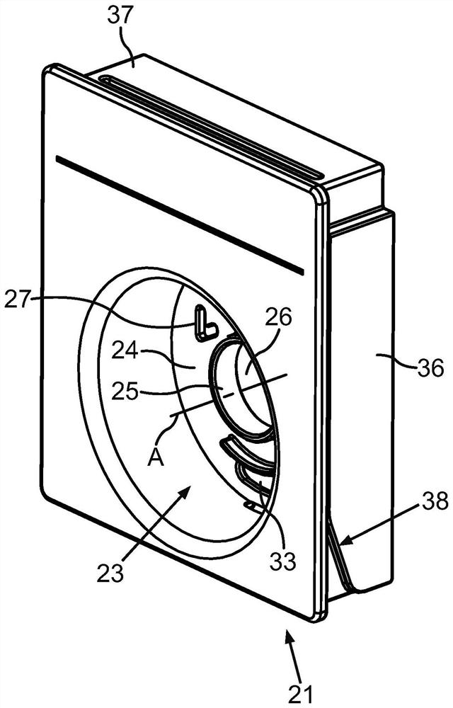 Ice maker, household refrigeration appliance and method for installing rack of ice maker