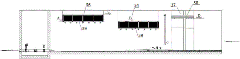 Combined pipe network based rainwater partition treatment system