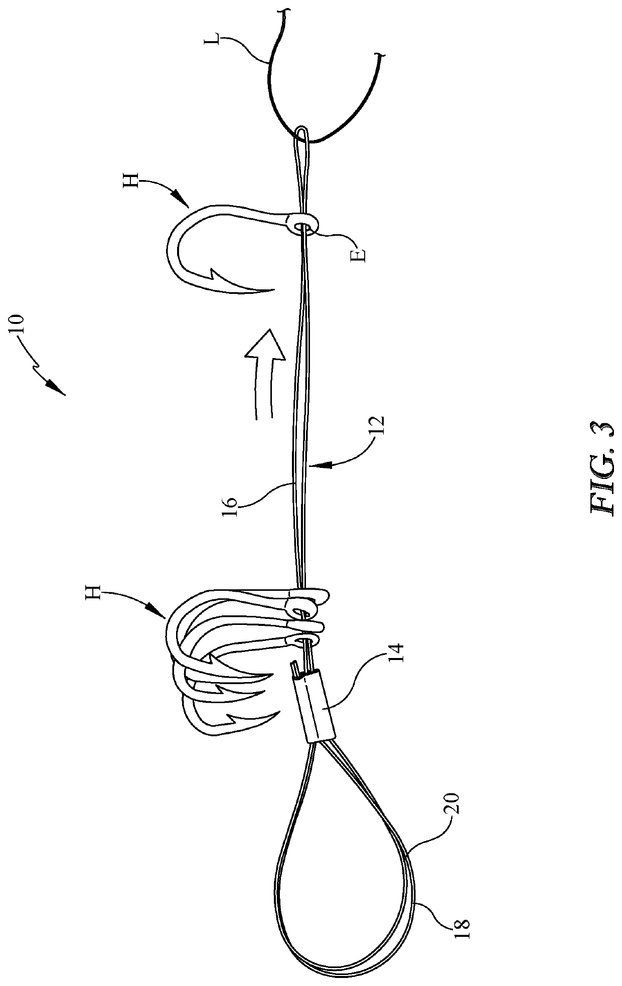 Eyed implement holding system