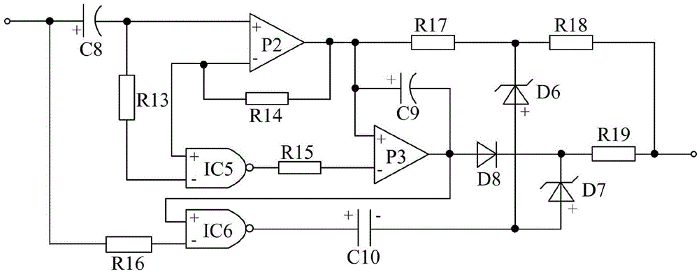 Combined protection type power supply for logic protection amplification type power system fault detection device