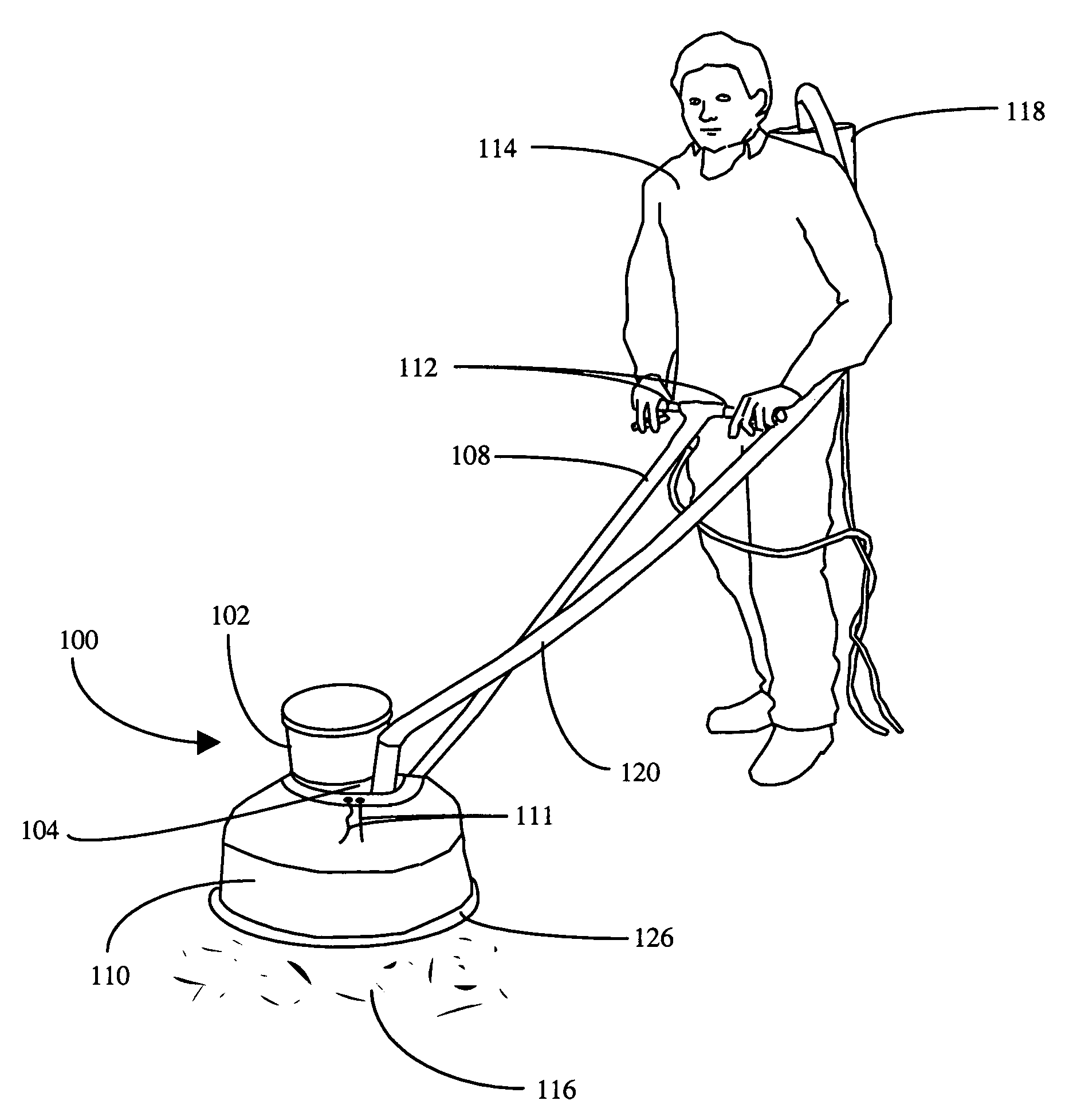 Dust containment device for surfacing machines