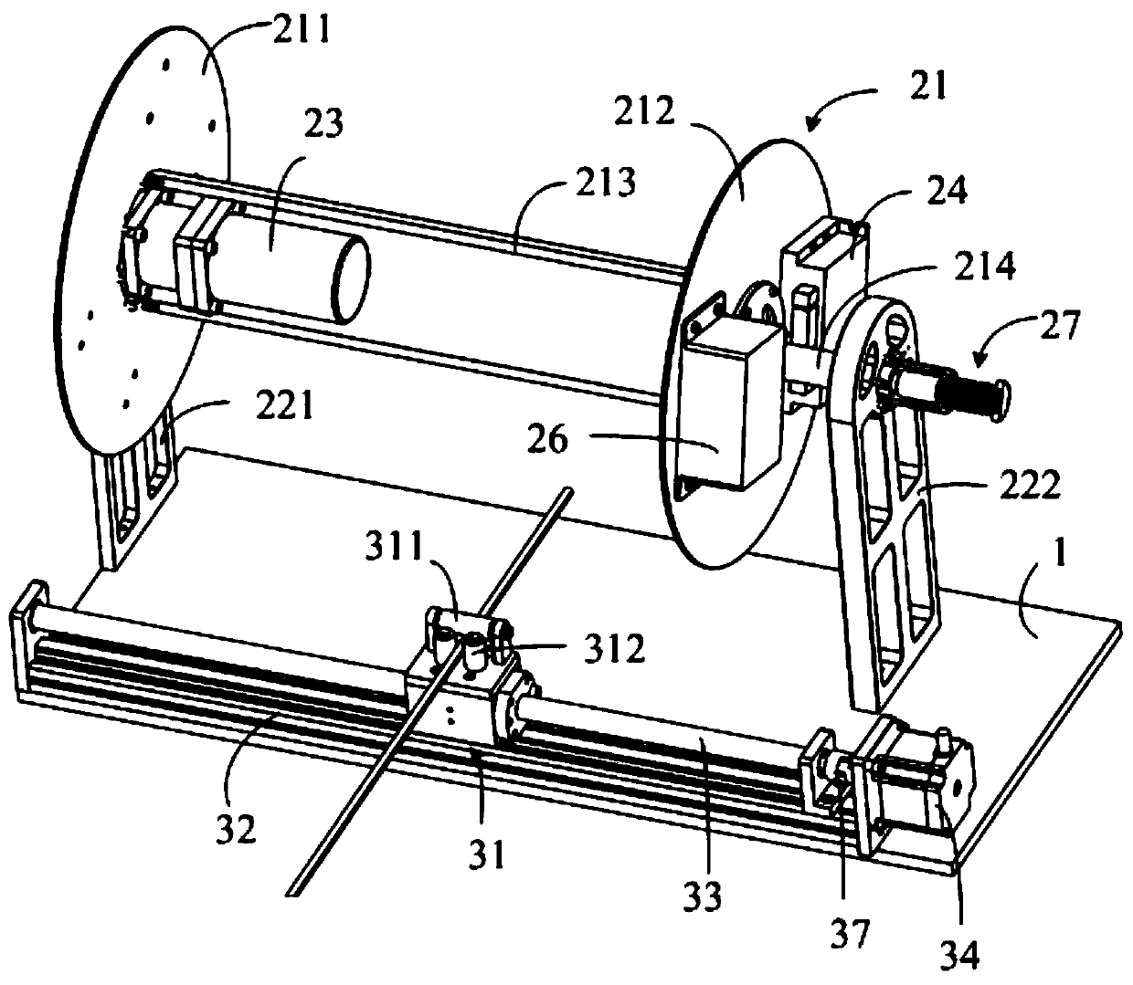 Automatic wire cable winding device